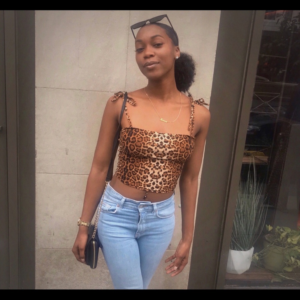 Leopard Print Crop Top